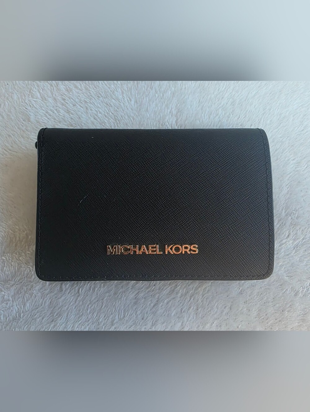 Michael Kors Black Saffiano Leather Wallet - Picture 1 of 6